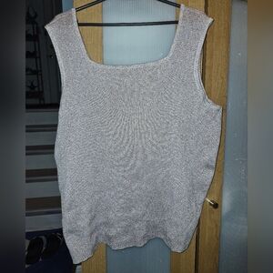 Addition Elle Sparkly Knit Tank Top Size 5X
